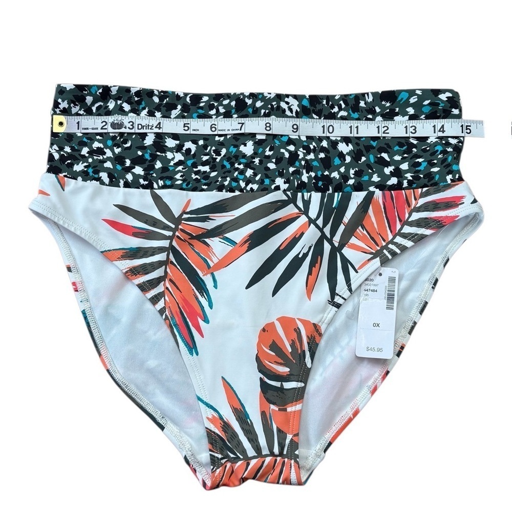 In Every Story by Penningtons, High-Waist Bikini Bottom, Plus Size 0X (14W) - Picture 2 of 7